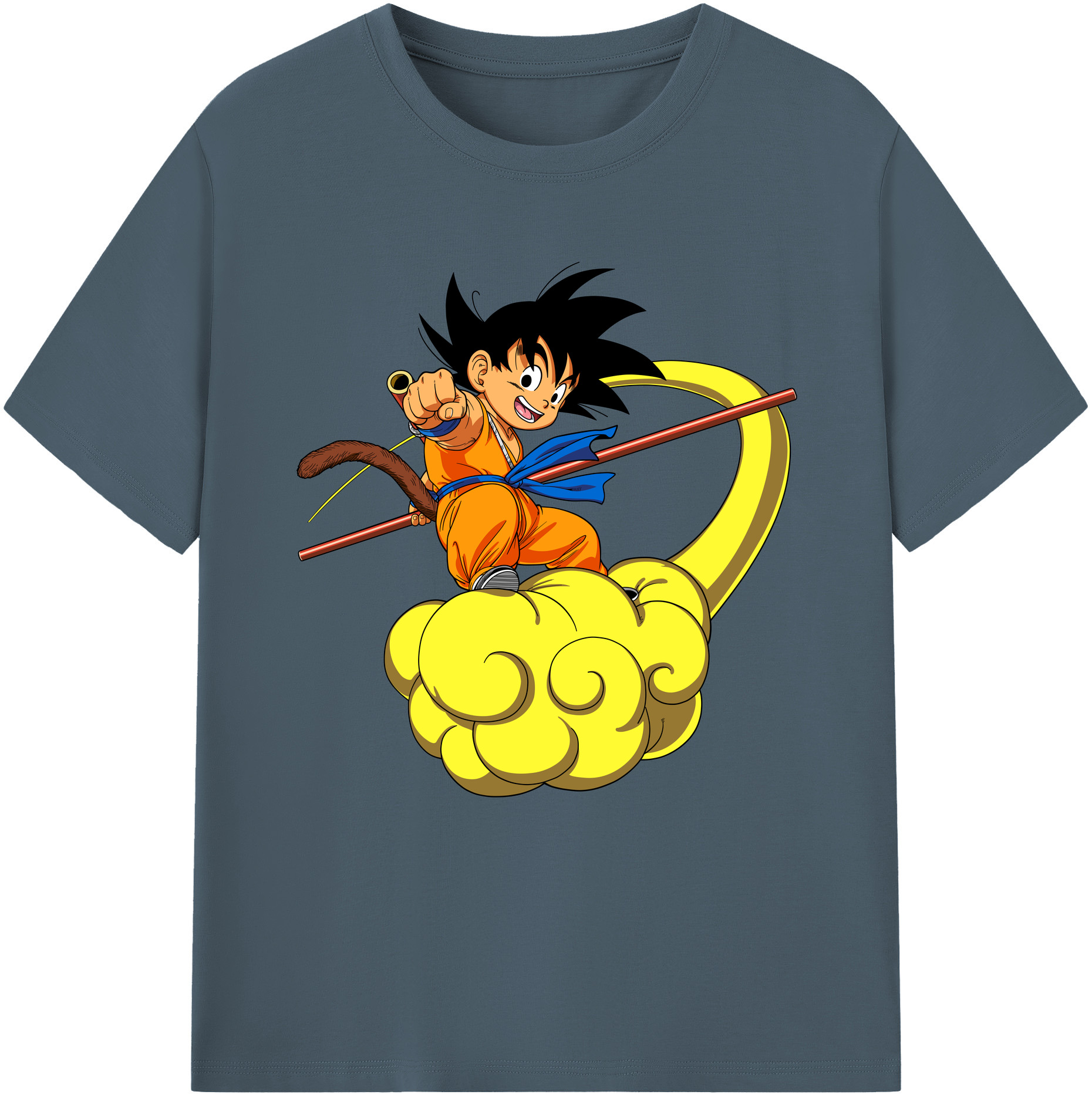 （画像用） ドラゴンボール 孫悟空（そん ごくう）Son Goku カカロット DRAGON BALL Kakarotto 綿100％半袖Tシャツ（フロントプリント）